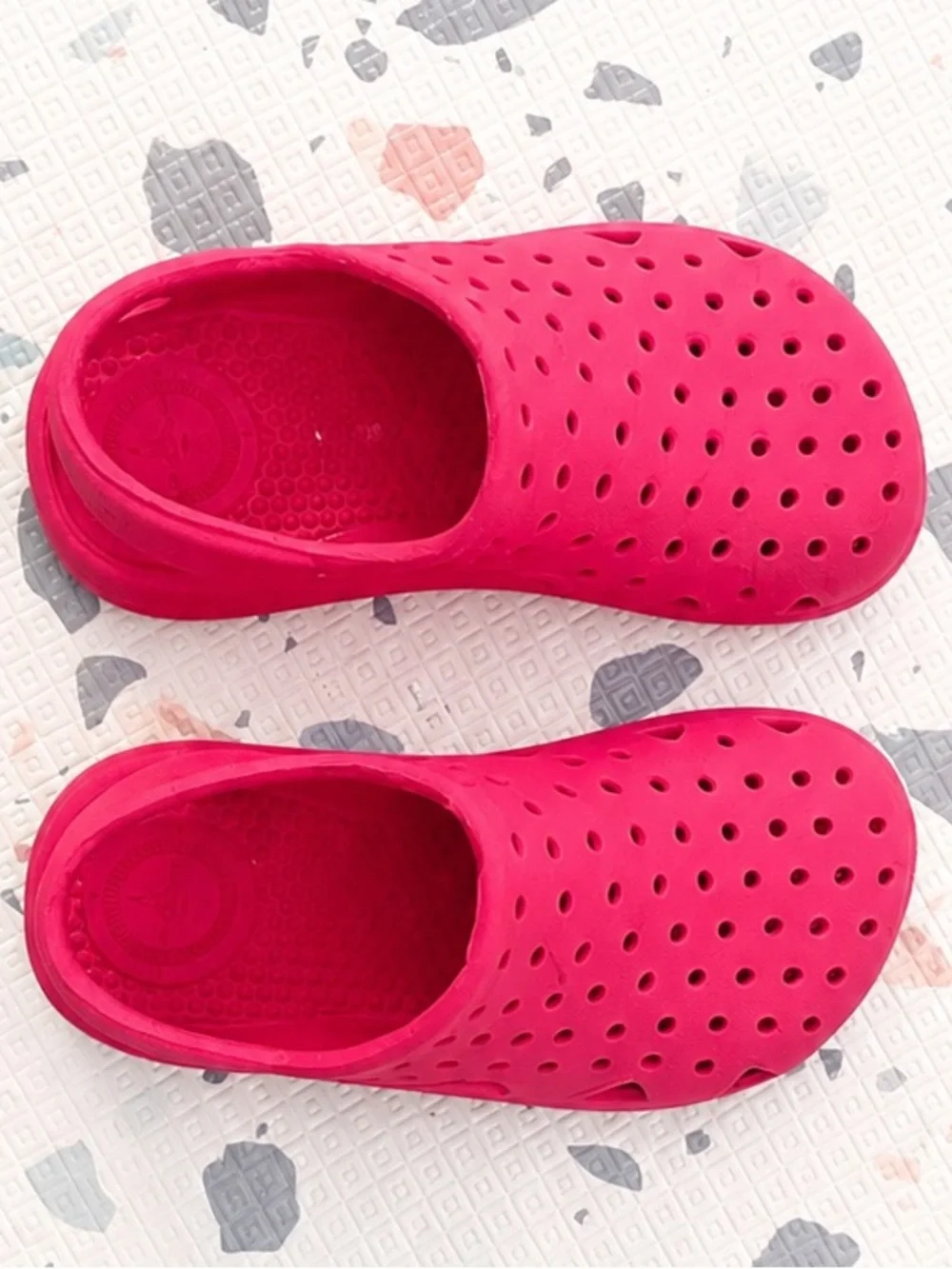 totes Toddler Hot Pink Splash & Play Clog Slide Sandals with Heel Strap - Size 6